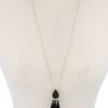 Teardrop Tassel Pendant Necklace – 30″ Adjustable