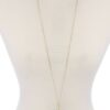 Half Circle Tassel Pendant Necklace – 30″ Adjustable