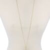 Half Circle Tassel Pendant Necklace – 30″ Adjustable