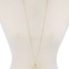 Half Circle Tassel Pendant Necklace – 30″ Adjustable