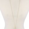 Half Circle Tassel Pendant Necklace – 30″ Adjustable