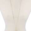Half Circle Tassel Pendant Necklace – 30″ Adjustable
