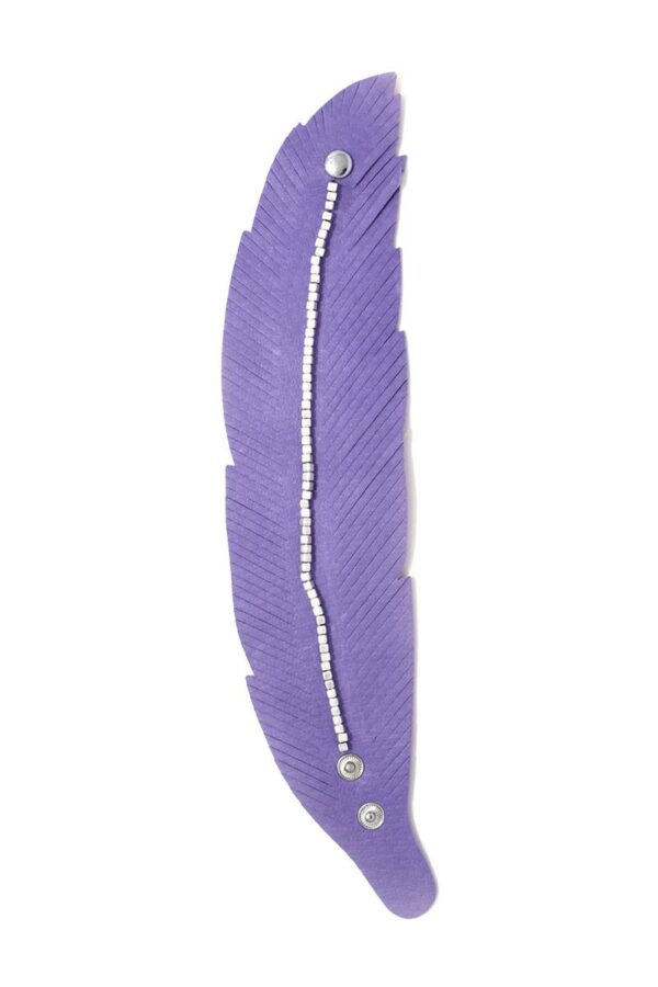 PU Leather Wrap Bracelet with Fray & Metal Beads