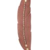 PU Leather Wrap Bracelet with Fray & Metal Beads