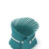 PU Leather Wrap Bracelet with Fray & Metal Beads