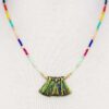Triple Tassel Beaded Necklace – 18″ (Multi 1, Multi 2)
