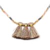 Triple Tassel Beaded Necklace – 18″ (Multi 1, Multi 2)