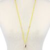 Cowrie Shell Tassel Beaded Necklace – 30″ Beach Accent
