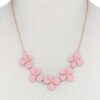 Flower Necklace – Colorful Floral Pendant, 18″