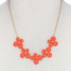 Flower Necklace – Colorful Floral Pendant, 18″