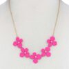 Flower Necklace – Colorful Floral Pendant, 18″