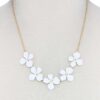 Flower Necklace – Colorful Floral Pendant, 18″