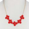 Flower Necklace – Colorful Floral Pendant, 18″