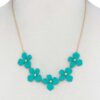 Flower Necklace – Colorful Floral Pendant, 18″