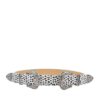 Leopard Print Double Buckle Belt – Beige & White