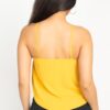 Scallop-Opening Cami Top – Light Mustard