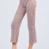 Long Flare Fishnet Sweater Pants – Blush