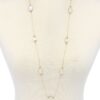 7 Stones Trendy Necklace – Clear & Grey