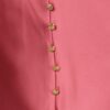 Plus-Size High-Waist Skirt with Button Trim – Rose