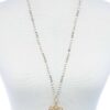 Sunflower Pendant Beaded Necklace – Floral Bead Accent