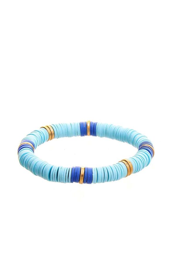 Multi-Button Bead Bracelet – Blue or Grey/Navy