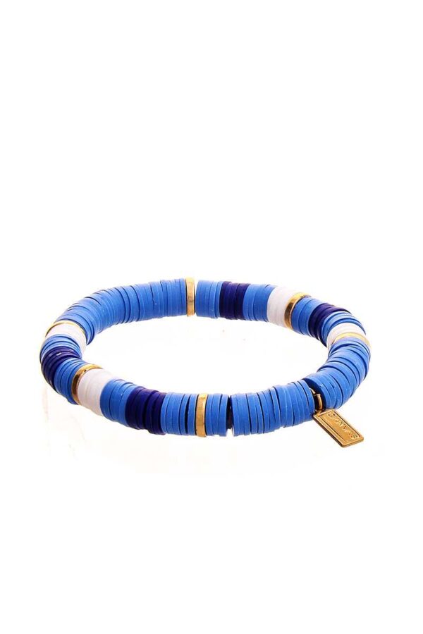 Multi-Button Bead Bracelet – Blue or Grey/Navy