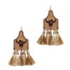Cow Skull Tassel Drop Earrings – Western Boho