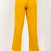 High-Waist Paperbag Wide-Leg Pants – Mustard