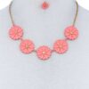 Tender Multi-Flower Necklace and Earring Set – Colorful