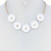 Tender Multi-Flower Necklace and Earring Set – Colorful