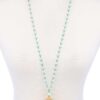 Designer Multi-Bead Pendant Necklace – Mixed Color Beads
