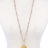 Designer Multi-Bead Pendant Necklace – Mixed Color Beads