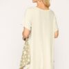 Star Textured Knit Tunic with Shark-Bite Hem – Golden Sand