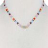 Evil Eye Color Block Charm Necklace