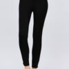 Ponte Pants with Elastic Waistband – Black