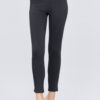 Ponte Pants with Elastic Waist – Charcoal Grey
