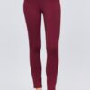 Elastic-Waist Ponte Pants – Fire Brick