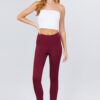 Elastic-Waist Ponte Pants – Fire Brick