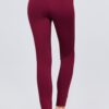 Elastic-Waist Ponte Pants – Fire Brick