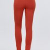 Stretch Ponte Pants with Elastic Waist – Rust