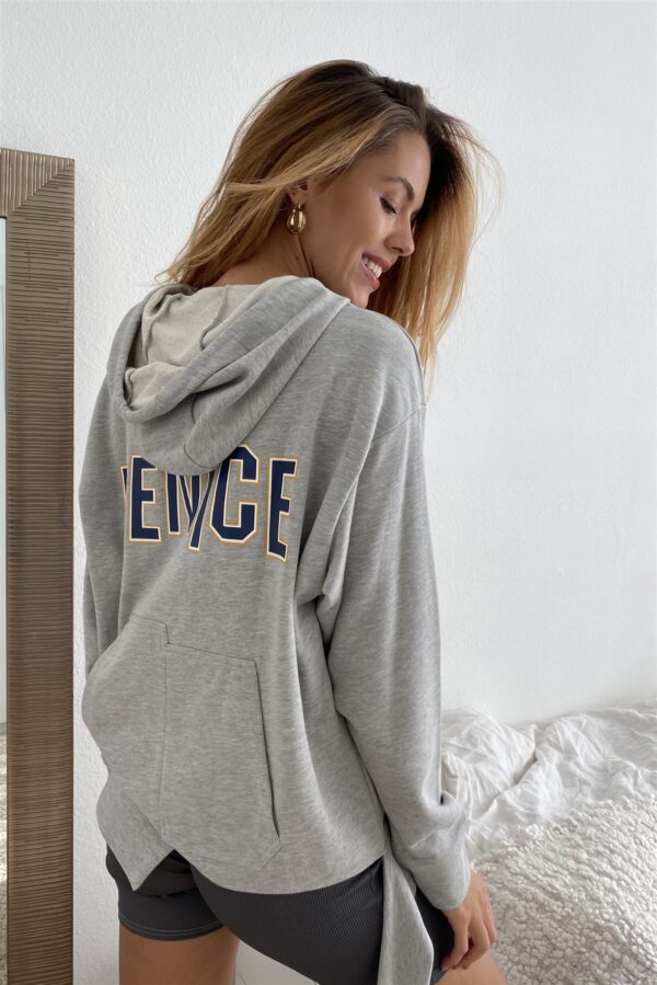 Uneven Hem ‘Venice’ Pullover Hoodie – Royal Blue