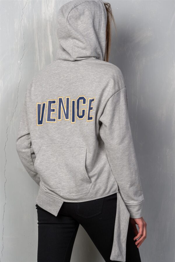 Uneven Hem ‘Venice’ Pullover Hoodie – Royal Blue