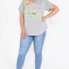USA Tour Graphic Round-Hem Tee – Plus Size Heather Grey