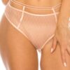 Geometric Mesh Bikini – Misty Rose
