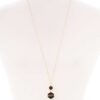 Marbled Natural Stone Pendant Long Necklace
