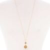 Marbled Natural Stone Pendant Long Necklace
