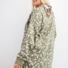 Plus Size Leopard Terry Knit Mini Dress – Faded Sage