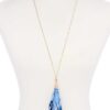 Tie-Dye Fabric Tassel Necklace – Pink/Blue/Green