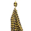 Checkered Fabric Tassel Necklace – Bohemian Accent