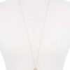 Acetate Oval Pendant Necklace with Metal Edge